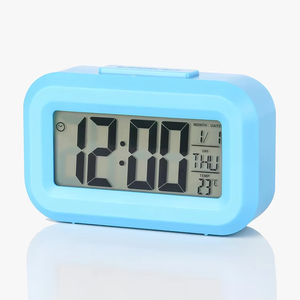 Mini Size LCD <b>Digital</b> Alarm <b>Clock</b> With Backlight Date Week Temperature Display Timing <b>Clocks</b> for Bedside - Product Image 6