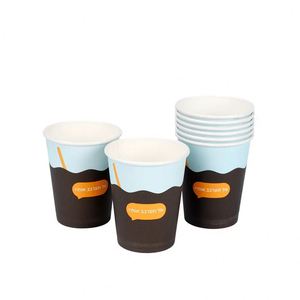 แก้วกาแฟแบบใช้แล้วทิ้งสองชั้น ย่อยสลายได้ ผลิตจากกระดาษสังเคราะห์ ลายนูน ปรับแต่งได้ พร้อมโลโก้ตามสั่ง สำหรับร้านอาหาร - Product Image 2