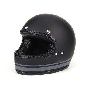 Casque de moto certifié DOT et CE, casque intégral rétro en composite de fibre de verre - Product Image 4