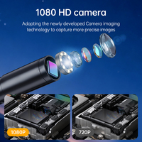 Boroscope articulé 360° 1080P 6,0 mm avec écran LCD IPS 4,5 pouces, caméra d'inspection industrielle à articulation bidirectionnelle, IP67 pour l'automobile
