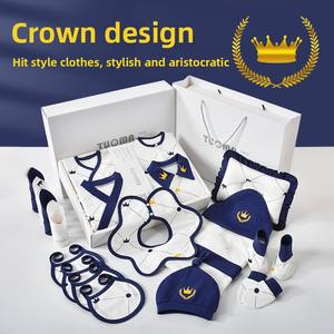 Nouvel Ensemble <span class=keywords><strong>de</strong></span> Vêtements d'Été en Pur Coton <span class=keywords><strong>de</strong></span> Classe A <span class=keywords><strong>pour</strong></span> Nouveau-né Garçon, Style Décontracté, Fournitures Cadeau Boîte Cadeau <span class=keywords><strong>de</strong></span> Pleine Lune <span class=keywords><strong>pour</strong></span> Bébé Garçons - Product Image 3