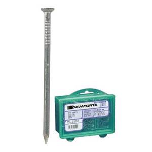 Bricoline 1 KG Construction Tête Aplatie Clou Commun Acier Galvanisé 2.0x30mm Tige Barbelée Diamant Point Anneau Tige Cap Style - Product Image 2