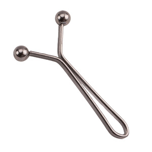 Clip de serrage en U, simple, doré, argenté et noir, avec boule en acier pour ajustement de vêtements, boucle de fixation de ceinture en métal - Product Image 1