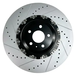 Rotor de freno flotante delantero de aleaciones personalizadas de proveedor de fábrica para Audi Rs6 Rs7 A6 A7 4G0615301E 390X36MM