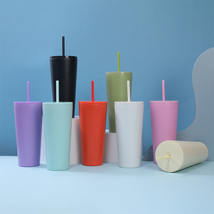 Mug isotherme à double paroi en acier 304 avec logo imprimé personnalisé, minimaliste, portable, grand volume, pour femmes, usage quotidien. - Product Image 1