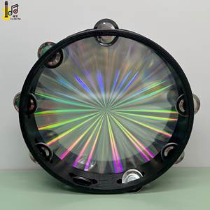 2024 vente chaude 10 pouces unique mariage Ktv fête faveur réfléchissant Laser radiant <span class=keywords><strong>tambourin</strong></span> simple rangée pour adultes Concert <span class=keywords><strong>tambourin</strong></span> - Product Image 3