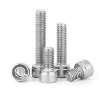 TOBO Boulon à six pans creux 304 Jeu de vis à métaux en acier inoxydable à tête hexagonale