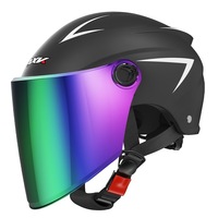 Casque de moto électrique certifié 3C en ABS, demi-casque, protection solaire, casque de sécurité pour la conduite estivale, pour hommes et femmes, universel toutes saisons