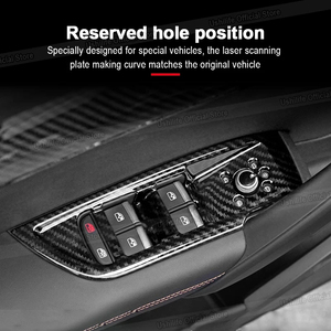 Accesorios de Tuning para <span class=keywords><strong>Audi</strong></span> <span class=keywords><strong>Q5</strong></span> SQ5 FY <span class=keywords><strong>Sportback</strong></span>: Molduras Interiores de Fibra de Carbono, Panel de Cambios, Consola Central, Cubierta de Reposabrazos - Product Image 2
