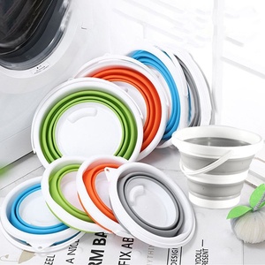 Có Thể Đóng Mở Mới Nóng Có Thể Gập Lại Silicone Xô Thuận Tiện Gấp Xô Cho Câu Cá Ngoài Trời Bãi Biển Nhà Làm Sạch - Product Image 5