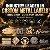 Étiquettes métalliques personnalisées pour vêtements, étiquettes de marque en métal, étiquettes de marque en métal pour vêtements, étiquettes de marque en métal pour bandes