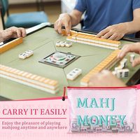 Sac de rangement pour Mahjong en PVC, fabrication soignée, imperméable, respirant, ultra-léger, extensible, grande capacité, pochette à fermeture éclair pour jeu
