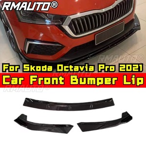 สปอยเลอร์กันชนหน้ารถยนต์ ฝาครอบป้องกันกันชนหน้า สำหรับ Skoda Octavia Pro 2021 ชุดแต่งรถยนต์ อุปกรณ์ตกแต่งรถยนต์ - Product Image 1