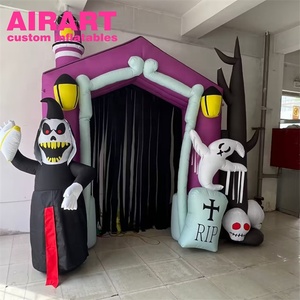 Arco Gonfiabile Piccolo a Forma di Strega, Muro Gonfiabile ad Arco per Decorazioni di Halloween - Product Image 3
