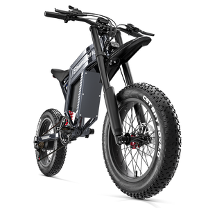 Bicicleta de Montaña con Suspensión Completa de 5 Velocidades y Motor Trasero sin Escobillas de Aluminio de 1500W y 60V para Descenso - Product Image 2