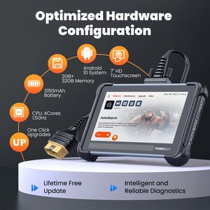 Version Globale THINKSCAN 672 Outil <span class=keywords><strong>de</strong></span> Diagnostic Automobile avec Mises à Jour Gratuites à Vie, CANFD, 28 Fonctions <span class=keywords><strong>de</strong></span> Réinitialisation, Test Complet du Système, Scanner OBD2 - Product Image 5