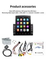 Autoradio Android 15 BQCC 9,7 pouces, Navigation GPS Universelle, Récepteur Multimédia Stéréo, WiFi, Caméra de Recul, Écran Tactile