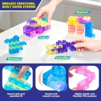 Bloques de Construcción Sensoriales Suaves, Juego de Juguetes de Construcción para Niños Pequeños, Montessori, Apilables, 40 Piezas, Tema de Paisajes, en Caja