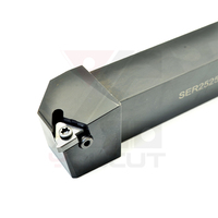 SER/L-2525-M16 CNC External Threading Toolholder Steel Shank Compatible with 16ER/EL Threading Inserts for Lathe