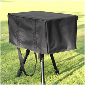 Housse de barbecue d'extérieur en tissu Oxford 600D noir, housse anti-poussière pour meubles et autres articles - Facile à utiliser et durable - Product Image 4