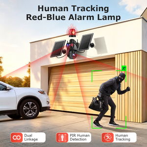 Cámara de Seguridad PTZ Solar 4G AOV de 10MP con Zoom Óptico de 22X, Visión Nocturna, Detección de Movimiento, Audio Bidireccional, Resistente al Agua IP66 y Doble Lente - Product Image 6