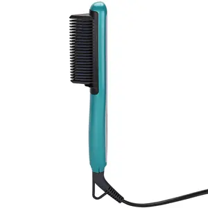 Electric Comb Brush Professional Hair Straightener Brush Portable Frizz-Free Straightening Irons Brush Anti Scald Static Hot-Air