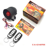 Système d'alarme de voiture 12V unidirectionnel, alarme antivol pour véhicule, protection de sécurité avec 2 télécommandes, antivol automatique pour voiture et moto