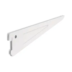 Master with 100 units <b>White</b> flat <b>bracket</b> for double zipper, 27cm, FIERO - Product Image 1