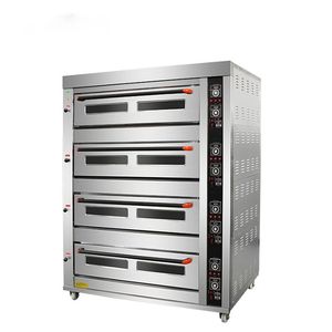 Oven Pizza Gas portabel pemanggang tenaga surya industri empat kembang gula dan roti sabuk konveyor vertikal Stainless - Product Image 4