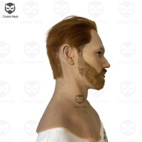 Masque de déguisement réaliste en silicone, accessoires de film, maquillage, masque de cosplay pour fête, masque de qualité pour événement surréaliste, Halloween, mascarade