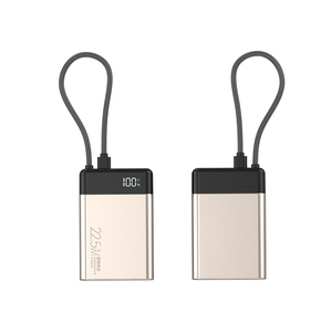 เครื่องชาร์จพกพา พาวเวอร์แบงค์ชาร์จเร็วขนาดเล็ก 22.5W ความจุ 10000mAh สีดำ |   ปลอดภัยสำหรับการเดินทาง พร้อมสายชาร์จ USB-C ในตัว - Product Image 2