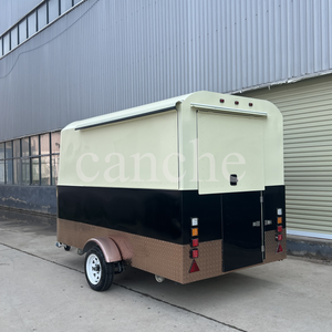 Mobile Coffee Van Ice Cream Fast Food Truck Snack Food Custom Built Stainless Steel Multifunctional Coffee Trailer - Product Image 2