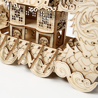 Festival chinois traditionnel en bois créatif carrousel Puzzle jouet Royal découpé au Laser Design Dragon Boat Jigsaw Puzzle