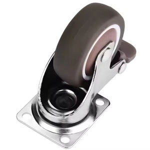 Roulettes universelles silencieuses en acier de 40 mm avec frein, style design moderne, roues de remplacement pour meubles et hôpitaux, à roulement à billes - Product Image 1