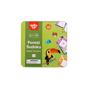 TOOKY玩具2024新设计森林数独棋盘游戏儿童其他益智玩具胶合板，纸24套TL630 3 +