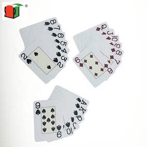 Articulo promocional de alta calidad juegos de cartas de aprendizaje innovadores personalizados naipes de plastico de <span class=keywords><strong>poquer</strong></span> - Product Image 2
