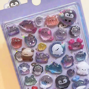 Nouvelles perles focales en PVC écologiques 2026, motifs de dessins animés en relief 3D, autocollants étanches personnalisables, jouet mignon pour la décoration d'enfants - Product Image 6