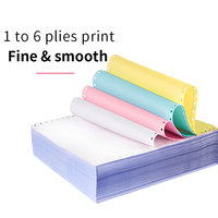 Papel Continuo para Computadora de 3 Capas Excelente, Papel Autocopiativo NCR con Excelente Calidad de Impresión para Facturas