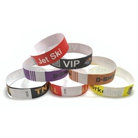 Bracelets Tyvek d'un pouce pour événements et festivals, bracelets d'identification en papier pour groupes de musique