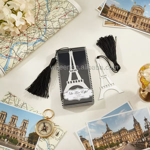 Segnalibro <span class=keywords><strong>Torre</strong></span> <span class=keywords><strong>Eiffel</strong></span> in Acciaio Inossidabile Lucido Personalizzabile con Logo, Collezione 'Da <span class=keywords><strong>Parigi</strong></span> con Amore', per Regalo - Product Image 3