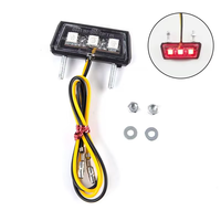 Lumière LED pour plaque d'immatriculation de moto, étanche, 12V, pour modification de moto