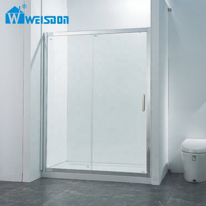 Weisdon Factory Direct Chrome Hardware Framed Aluminum Alloy Sliding Door Bathroom <strong>Shower</strong> <strong>Room</strong> - Product Image 1