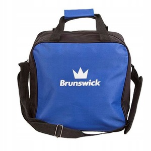brunswick Single-<b>ball</b> bowling <b>ball</b> tote bag with two pockets and padded holder that fits bowling shoes and <b>accessories</b> - Product Image 3