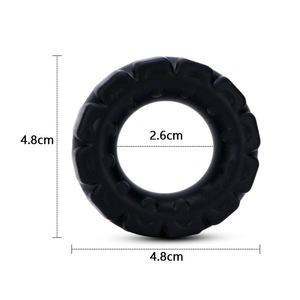 Anneau de pénis en silicone facile à nettoyer, 7 styles, anneau de formation pour pénis, anneau de retard d'éjaculation pour hommes, jouets sexuels BDSM pour hommes - Product Image 5