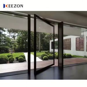 Balcon en plastique Portes coulissantes en PVC à double vitrage Porte coulissante UPVC sans cadre Porte coulissante patio intérieure en PVC - Product Image 6