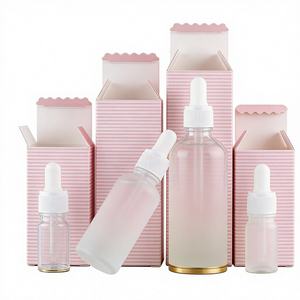 Botellas de Vidrio de Borosilicato Redondas de Varios Tamaños para Aceites Esenciales, Difusor, Crema para el Cuidado de la Piel, Almacenamiento de Líquidos - Product Image 4