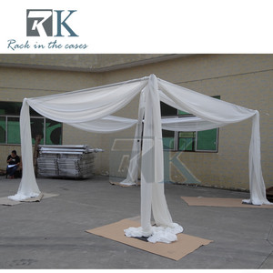 Wedding Pipe and Drape <b>Kit</b> Adjustable Pipe and Drape Aluminum Backdrop stand for Outdoors Indoors - Product Image 3