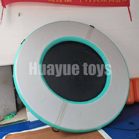 Custom Manufacture Tragbare 3m runde schwimmende Wasser Hängematte Liege Pool aufblasbare Wasser Hängematte mit aufblasbaren Flößen