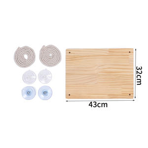 Vente directe usine : Hamac <span class=keywords><strong>en</strong></span> bois monocouche moderne et robuste avec coussin moelleux, habitat balançoire pour chat avec ventouse pour balcon - Product Image 6