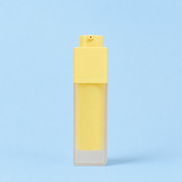 Nouvelle bouteille de lotion cosmétique en plastique sans air, rotative, carrée, avec pompe de levage rotative, personnalisable et vendue en gros